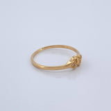 Anillo Corazones 1.15gr / T6 / Oro Amarillo 18K $