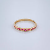 Anillo Argolla Churumbela 1.35gr / T6 1/4 / Oro Amarillo 18K $