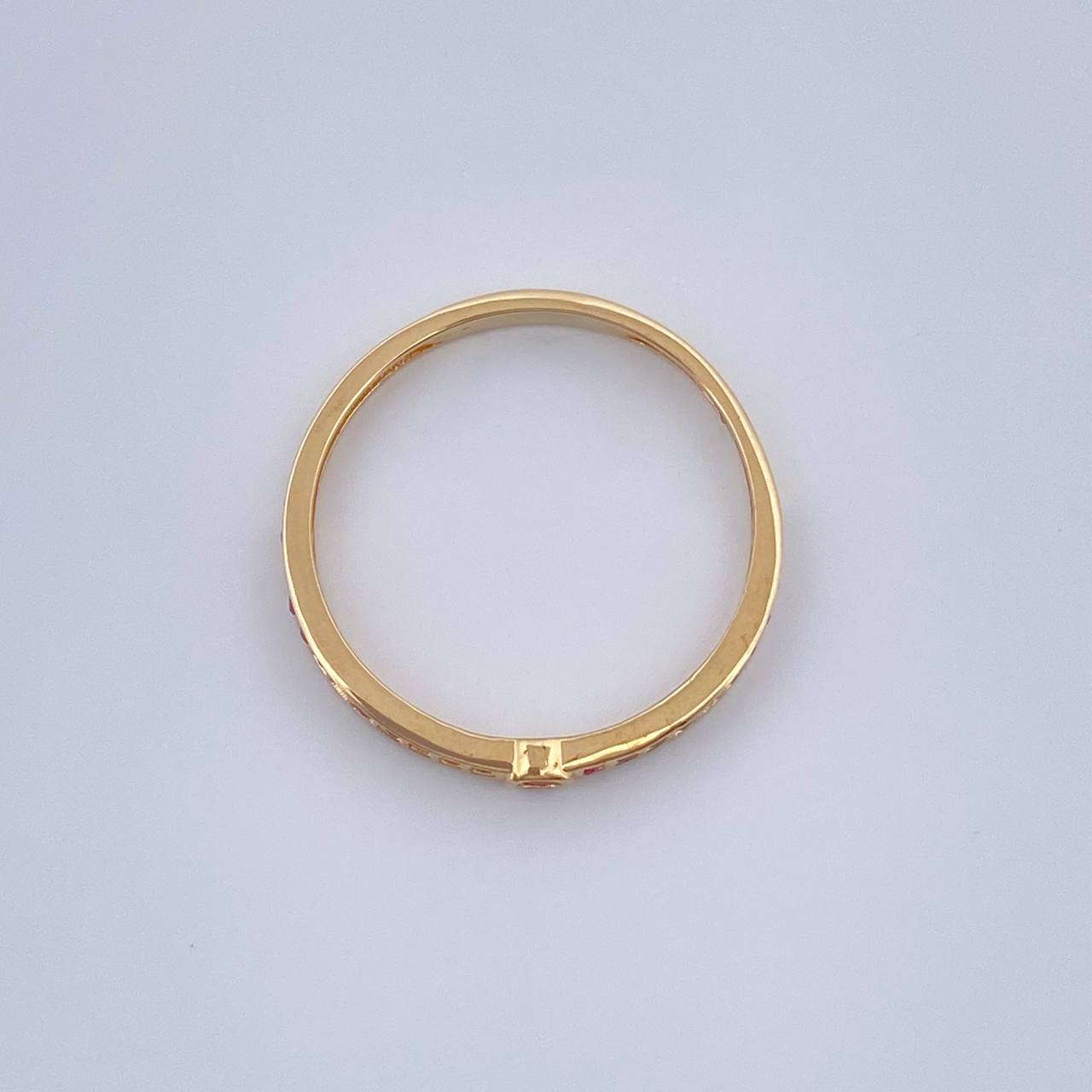 Anillo Argolla Churumbela 1.35gr / T6 1/4 / Oro Amarillo 18K $