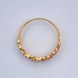 Anillo Carril Entrelazado 1.9gr / T7 / Oro Amarillo 18K $