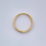 Anillo Argolla Churumbela 1.35gr / T5 1/2 / Oro Amarillo 18K $