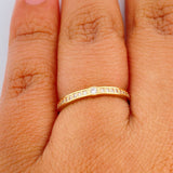 Anillo Argolla Churumbela 1.35gr / T5 1/2 / Oro Amarillo 18K $