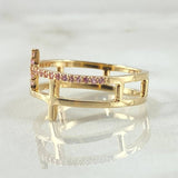 Double Cross Ring 2.8gr / Size 7 1/2 / 18K Gold ©