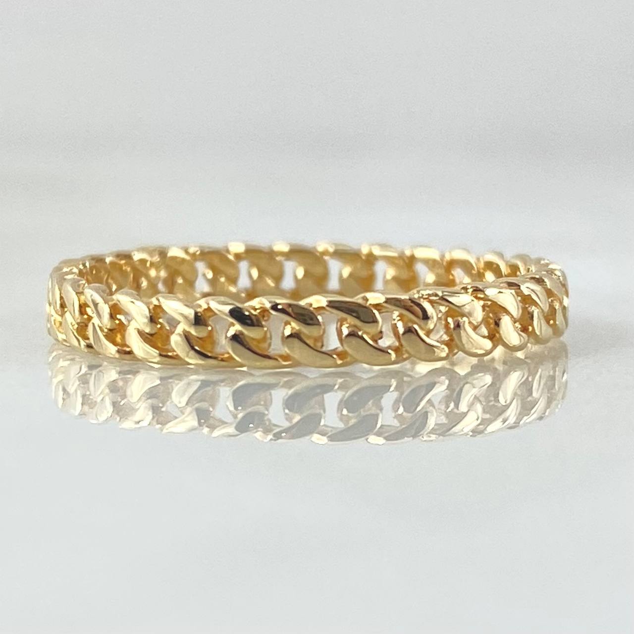 Cuban Ring 1.7gr / Size 7 1/4 / 18K Gold ©