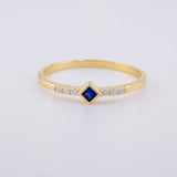Anillo Rombo Tupido 1.35g / T7 1/4 Oro Amarillo 18K