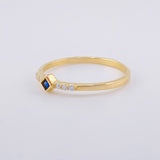 Anillo Rombo Tupido 1.35g / T7 1/4 Oro Amarillo 18K