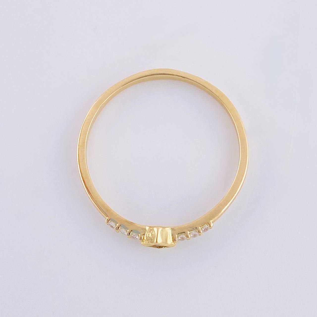 Anillo Rombo Tupido 1.35g / T7 1/4 Oro Amarillo 18K