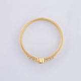 Anillo Rombo Tupido 1.4g / T6 3/4 Oro Amarillo 18K