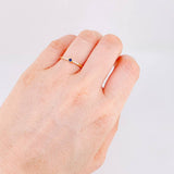 Anillo Rombo Tupido 1.35g / T7 1/4 Oro Amarillo 18K