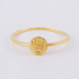 Anillo Circulo Corona 1.05g / T5 1/4 Oro Amarillo 18K