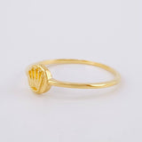 Anillo Circulo Corona 1.15g / T8 1/4 Oro Amarillo 18K