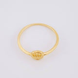 Anillo Circulo Corona 1.15g / T5 3/4 Oro Amarillo 18K