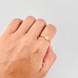 Anillo Circulo Corona 1.1g / T5 3/4 Oro Amarillo 18K