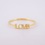 Anillo Love 1.05g / T8 Oro Amarillo 18K