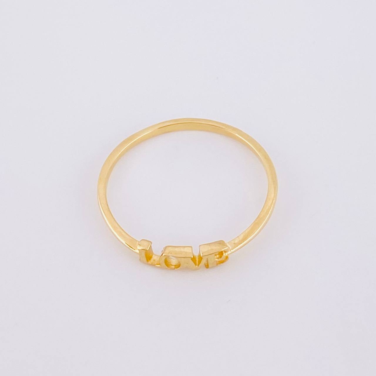 Anillo Love 1g / T5 1/2 Oro Amarillo 18K