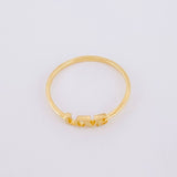 Anillo Love 0.95g / T6 1/4 Oro Amarillo 18K