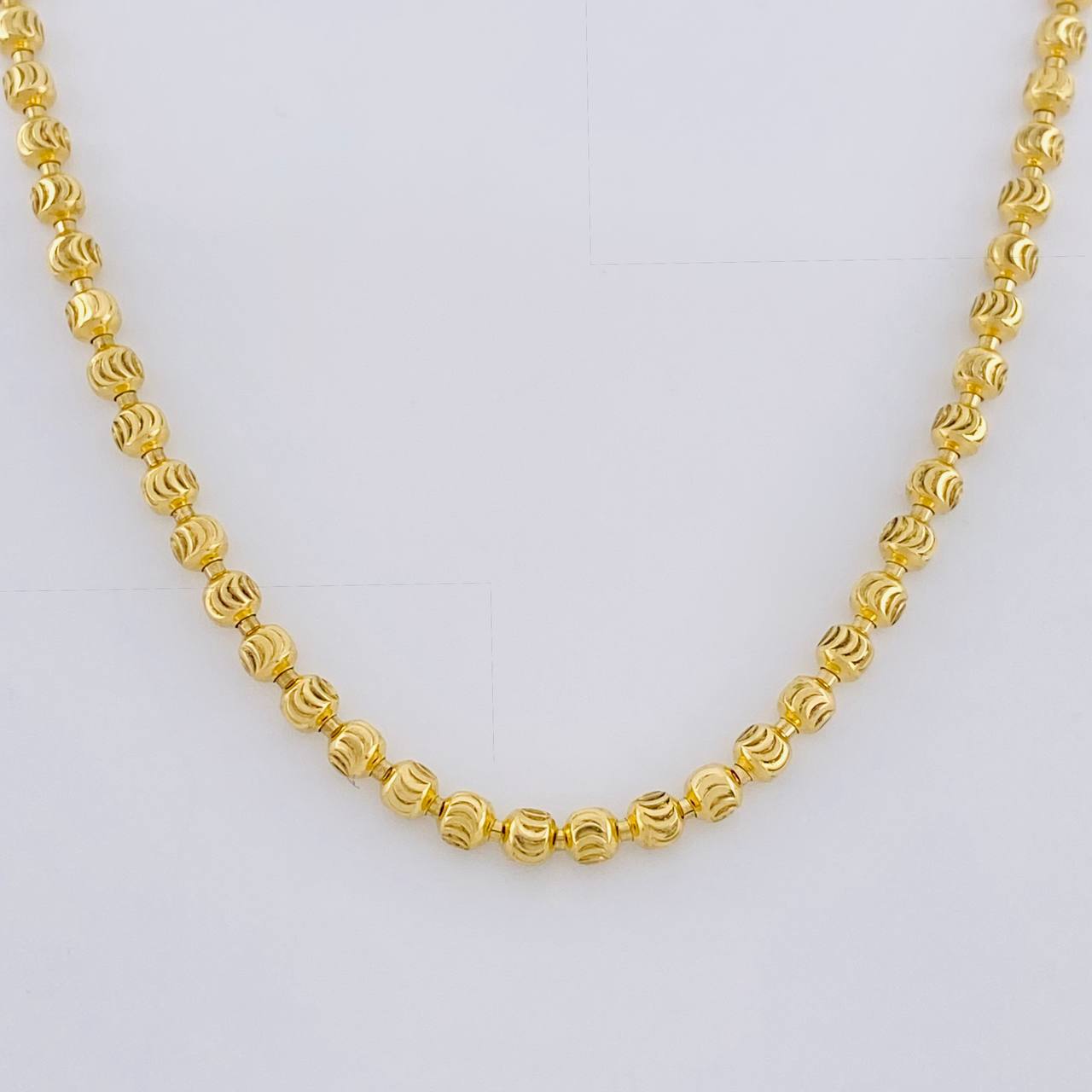 Cadena Militar Media Luna Diamantada 15.9g / 20 in / 2.9mm Oro Amarillo 18K