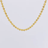 Cadena Militar Media Luna Diamantada 15.9g / 20 in / 2.9mm Oro Amarillo 18K