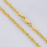 Cadena Militar Media Luna Diamantada 15.9g / 20 in / 2.9mm Oro Amarillo 18K