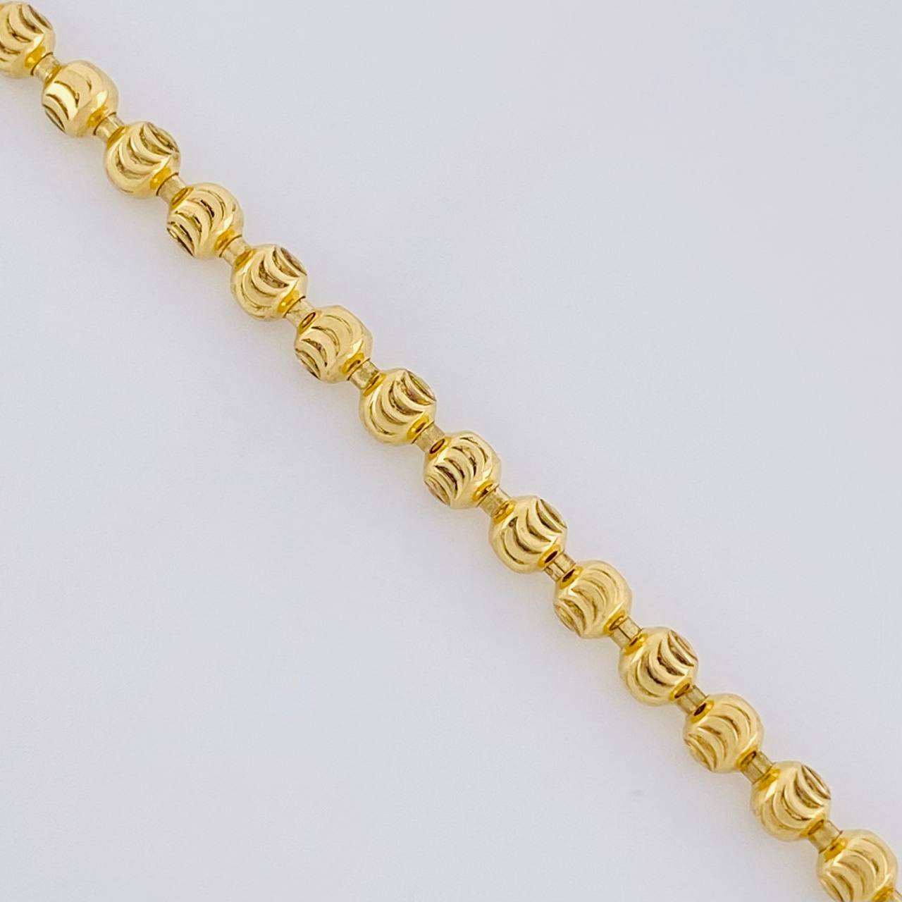 Cadena Militar Media Luna Diamantada 15.9g / 20 in / 2.9mm Oro Amarillo 18K