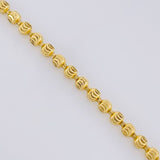 Cadena Militar Media Luna Diamantada 15.9g / 20 in / 2.9mm Oro Amarillo 18K