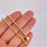 Cadena Militar Media Luna Diamantada 15.9g / 20 in / 2.9mm Oro Amarillo 18K