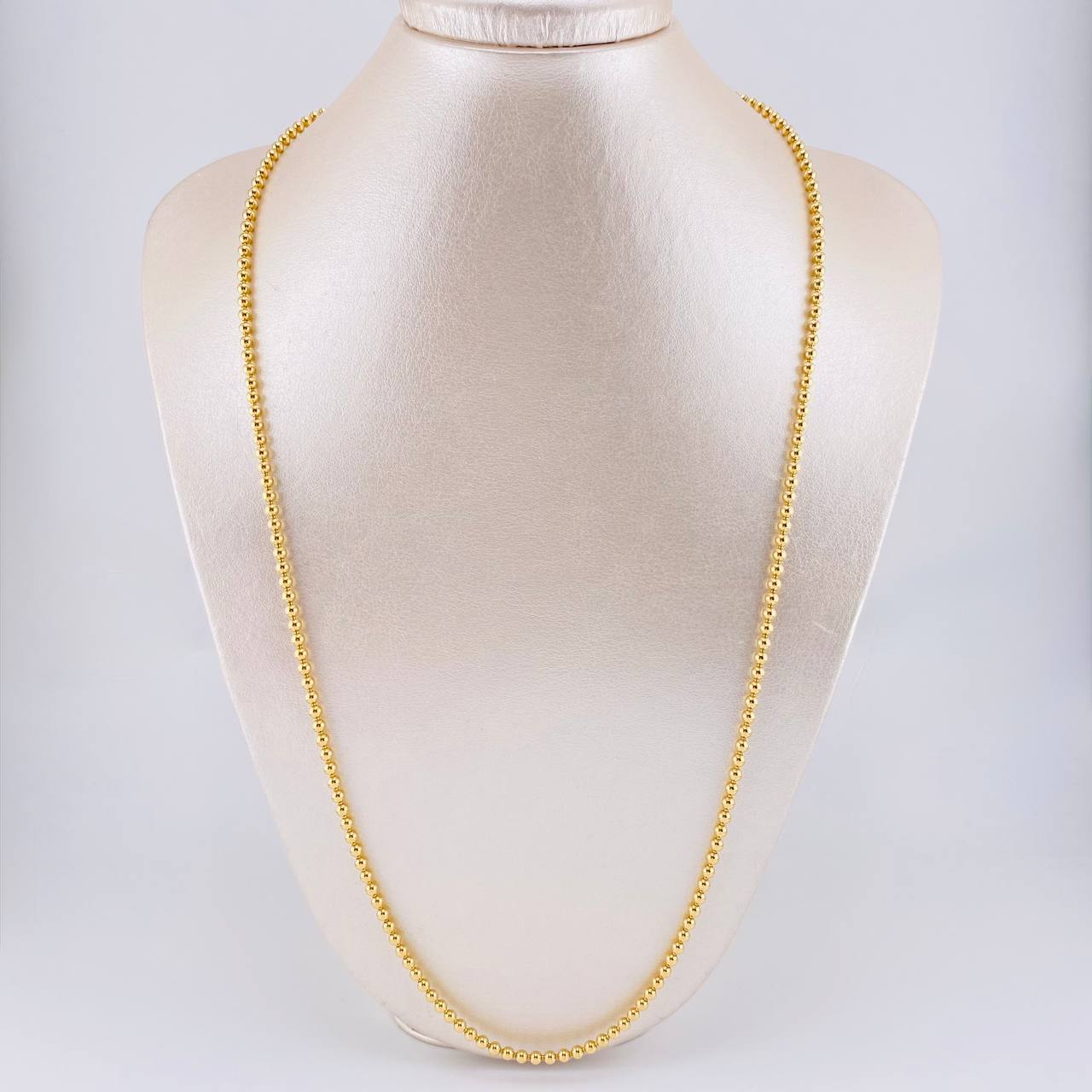 Cadena Militar 20.25g / 26 in / 3mm Oro Amarillo 18K
