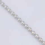 Cadena Militar Media Luna Diamantada 33.1g / 26 in / 5mm Oro Blanco 18K