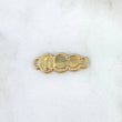 Charm Virgin Guadapule Cloud 0.6gr / 2.2cm / Yellow Gold Dotted Edges
