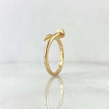 Anillo Clavo 2.9gr / T7 / Oro Amarillo 18K *