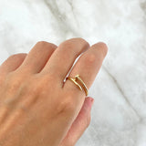 Nail Ring 3gr / Size 5 1/2 / 18K Gold