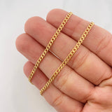 Cuban Links 2.35g / 18 in / 2.45mm Yellow Gold 18K