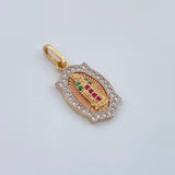 Dije Virgen De Guadalupe 2.15gr / 1 in / Tres Oros 18K %