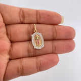 Dije Virgen De Guadalupe 2.15gr / 1 in / Tres Oros 18K %