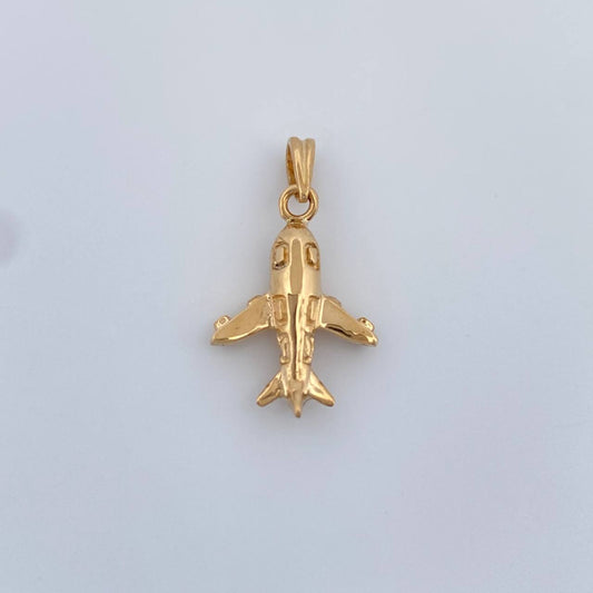 Dije Avion 1.6gr / 3/4 in / Oro Amarillo 18K %