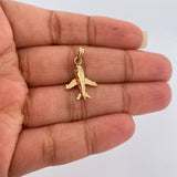 Dije Avion 1.6gr / 3/4 in / Oro Amarillo 18K %