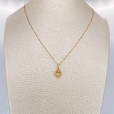 Set Cadena y Dije Veneciana + Silueta Corazon 1.3gr / Oro Amarillo +3 18K &