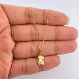 Set Cadena y Dije Veneciana + Oso Ts 1.25gr / Oro Amarillo +3 18K &