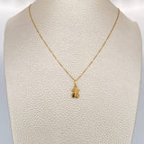 Set Cadena y Dije Veneciana + Oso Ts 1.25gr / Oro Amarillo +3 18K &