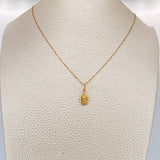 Set Cadena y Dije Veneciana + Virgen De Guadalupe 1.2gr / Oro Amarillo +3 18K &