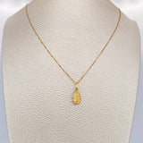 Set Cadena y Dije Veneciana + Virgen De Guadalupe 1.35gr / Oro Amarillo +3 18K &