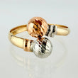 Anillo Tu Y Yo Diamantado 2.15gr / T7 1/2 / Tres Oros 18K ©