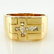 Anillo Cruz 8.25gr / T10 1/4 / Oro Amarillo 18K ©