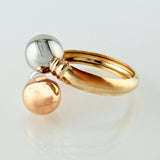Anillo Tu Y Yo 1.6gr / T9 1/4 / Tres Oros 18K