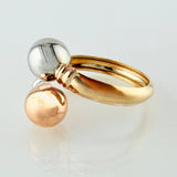 Anillo Tu y Yo 1.65gr / T8 3/4 / Tres Oros 18K *