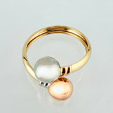 Anillo Tu Y Yo 1.6gr / T9 1/4 / Tres Oros 18K
