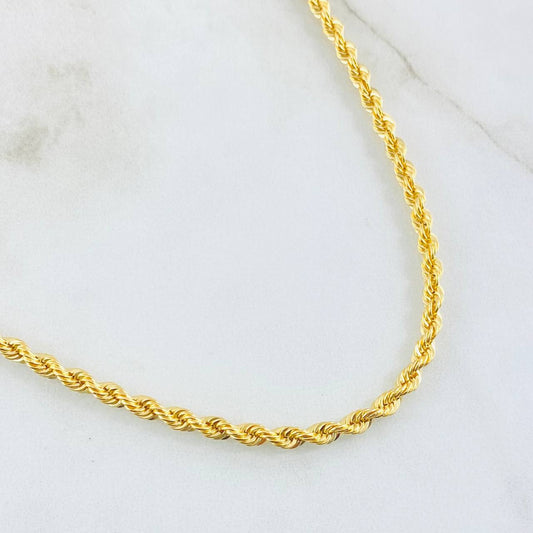 Cadena Lazo 7gr / 19 3/4 in / Oro Amarillo +3 18K