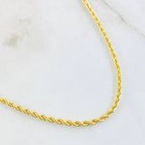 Rope Chain 3.65gr / 23 1/2 in / 18K Gold +3