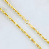 Rope Chain 3.6gr / 23 1/2 in / 18K Gold +3
