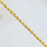 Rope Chain 4.45gr / 19 3/4 in / 18K Gold +3